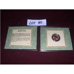 US MINT ERROR,  OFF CENTER PENNY