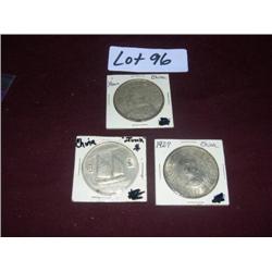 3 COINS FOREIGN MONEY CHINA