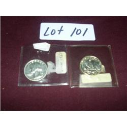 1961 & 1962 PROOF QUARTERS (2)