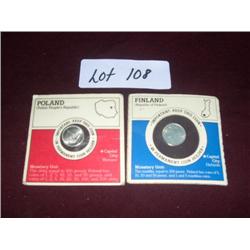 FOREIGN MONEY  POLAND & FINLAND