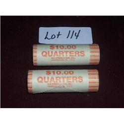 2 ROLLS TN STATE QUARTERS UNCIRCULATED