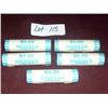 Image 1 : 5 ROLLS UNCIR HALF HEAD NICKLES