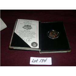 COMMEMORATIVE FLIP COIN  SUPER BOWL XXXIV  TITANS VS RAMS