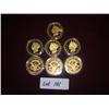 Image 1 : (7) 1870 GOLD DOUBLE EAGLE REPLICA $20 GOLD PIECE