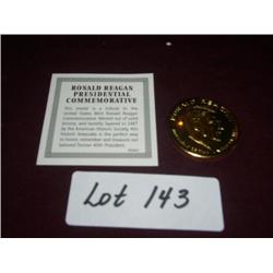 (3) SOLID BRONZE RONALD REAGAN PRESIDENTIAL COMM. COIN