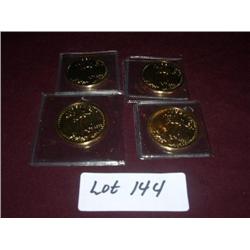 (4)  1933 ST GAUDENS $20 GOLD REPLICA