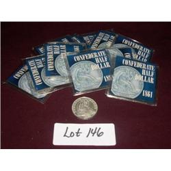 (11) REPLICA CONFEDERATE HALF DOLLAR  1861