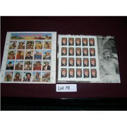 LEGENDS OF THE WEST & LEGENDS OF HOLLYWOOD, LUCY STAMPS
