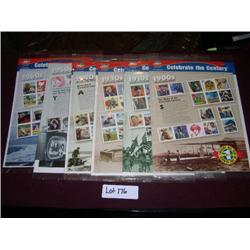 1900,1910,1930,1940,1950,1960 CELEBRATE THE CENTURY STAMP COLLECTION