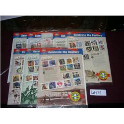 1900-1970 CELEBRATE THE CENTURY STAMP COLLECTION