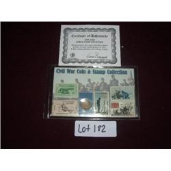 CIVIL WAR COIN & STAMP COLLECTION