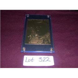 CHRISTY MATHEWSON 22 KARAT GOLD CARD