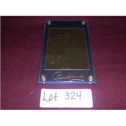 ROGERS HORNSBY 22 KARAT GOLD CARD