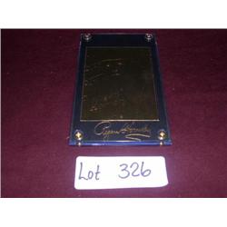 ROGERS HORNSBY 22 KARAT GOLD CARD