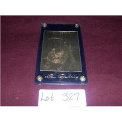 LOU GEHRIG 22 KARAT GOLD CARD