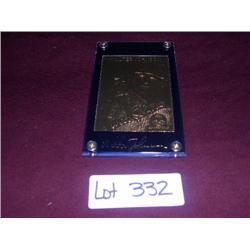 WALTER JOHNSON 22 KARAT GOLD CARD