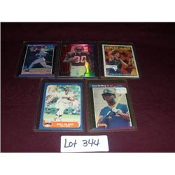 GARY SHEFFIELD, PETER WARRICK, WILL CLARK, CHRISTIAN LAETINER, KEN GRIFFEY JR CARDS