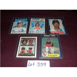 ROOKIE CARDS - B SUTTER, R ALOMAR, C JONES, B GIL, A GALARRAGA, W JOYNER,