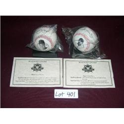 REPLICA FRANK THOMAS AND HONUS WAGNER BASEBALLS