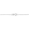 Image 4 : 14K White Gold Blue Sapphire & Diamond Double Drop Ribbon Pendant Necklace