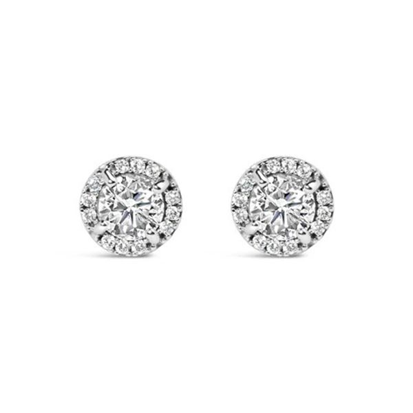 10K White Gold 1.00 Cttw Diamond Stud Earring