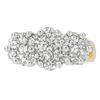 Image 5 : 14K Gold Diamond Cluster Earrings - 2 1/20 cttw, Round Cut