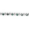 Image 3 : 14K White Gold Bracelet with Blue Diamond Rounds