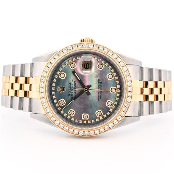 Rolex DateJust Two Tone 1.50ct Diamond 36 Watch