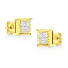 Image 4 : 14K Gold Lab Diamond Stud Earrings