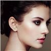 Image 5 : 14K Gold Lab Diamond Stud Earrings