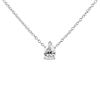 Image 1 : 14K Gold Pear Shape Lab Diamond Pendant Necklace