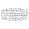 Image 3 : 14K Gold Round and Princess-Cut Diamond Ring