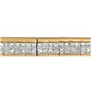 Image 3 : 14K Yellow Gold Princess Diamond Banded Bracelet