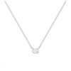 Image 2 : 10K Gold Oval Lab Diamond Pendant