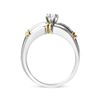 Image 2 : 14K Gold Marquise Diamond Ring Set