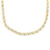 Image 2 : 10K Yellow Gold Diamond Riviera Pendant Necklace