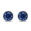 Image 2 : 14K White Gold 1.0 ct Blue Lab Grown Diamond Stud