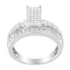 Image 2 : 10K White Gold Diamond Composite Ring