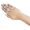Image 6 : 10K White Gold Diamond Multi-Row Bypass Ring