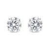 Image 2 : 14K Gold Lab Diamond Stud Earrings