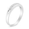 Image 4 : 18K Gold Princess Cut Diamond Band Ring