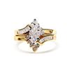 Image 5 : 14K Gold Diamond Engagement Ring Set