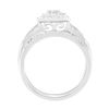 Image 4 : 10K Gold Diamond Engagement Ring Set