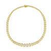 Image 1 : 10K Gold Diamond Riviera Necklace