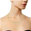 Image 6 : 10K Gold Diamond Riviera Necklace