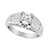 Image 2 : 14K Gold Princess Cut Diamond Ring