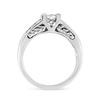 Image 3 : 14K Gold Princess Cut Diamond Ring