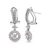 Image 3 : 14K Gold Diamond Drop Earrings