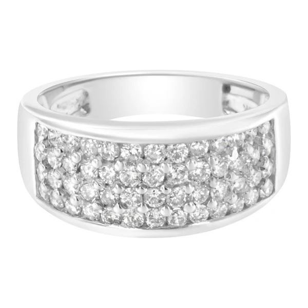 14K White Gold Diamond Ring