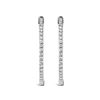 Image 3 : 14K Gold Lab Diamond Hoop Earrings